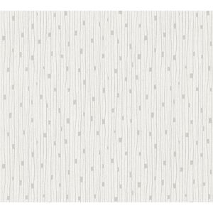 Vliestapete 'The BoS' Linien retro creme/grau 10,05 x 0,53 m
