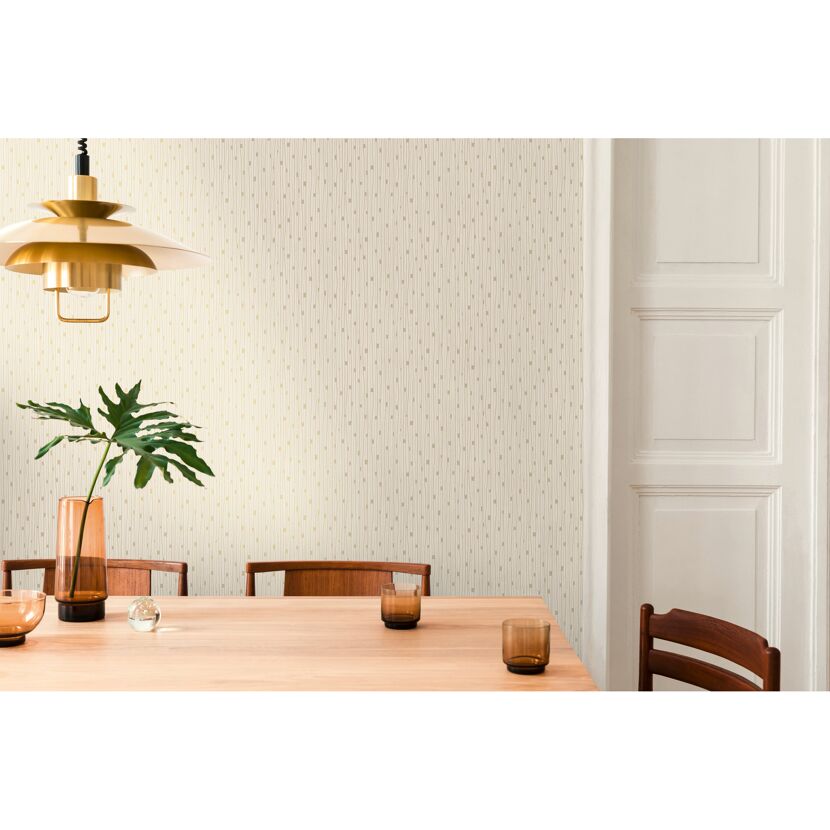 Vliestapete The BoS Linien Retro an der Wand