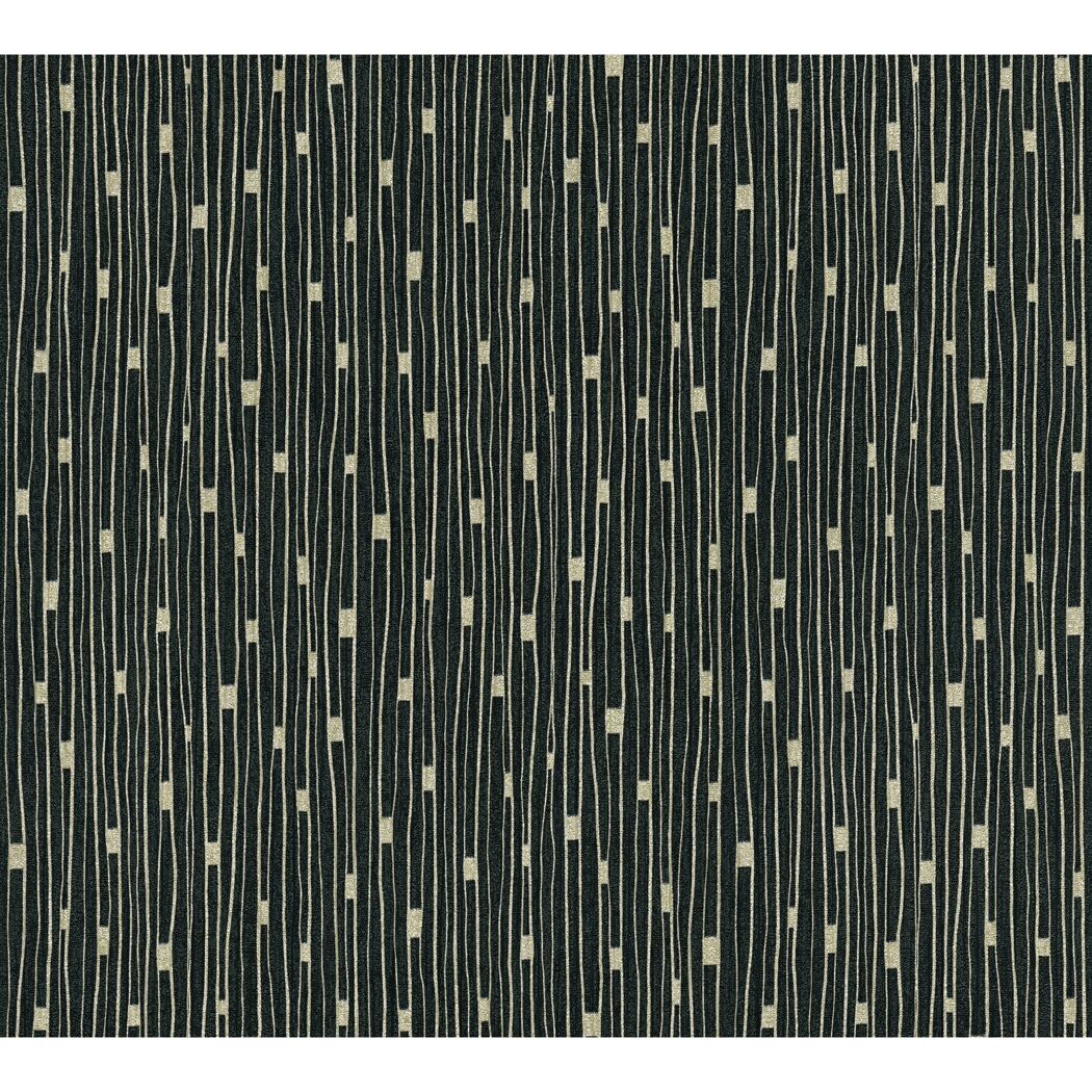 Schwarze Tapete mit goldenen Linien