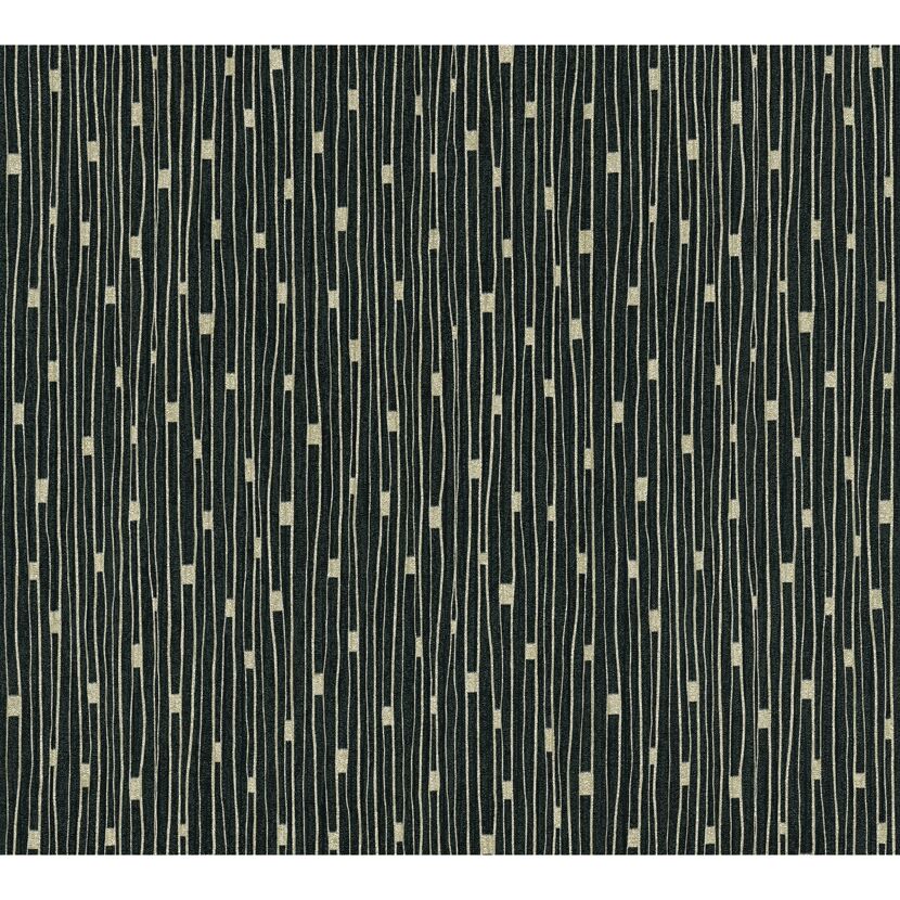 Schwarze Tapete mit goldenen Linien