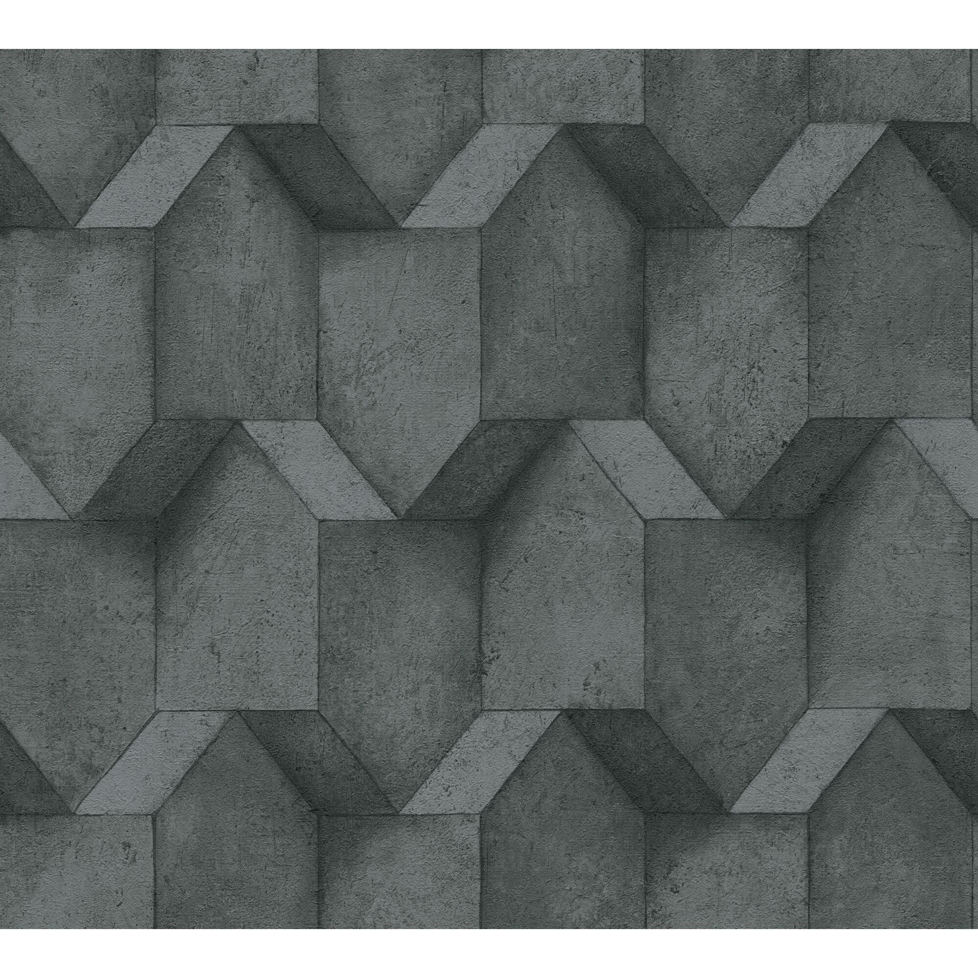 Graue Vliestapete The BoS 3D-Betonoptik