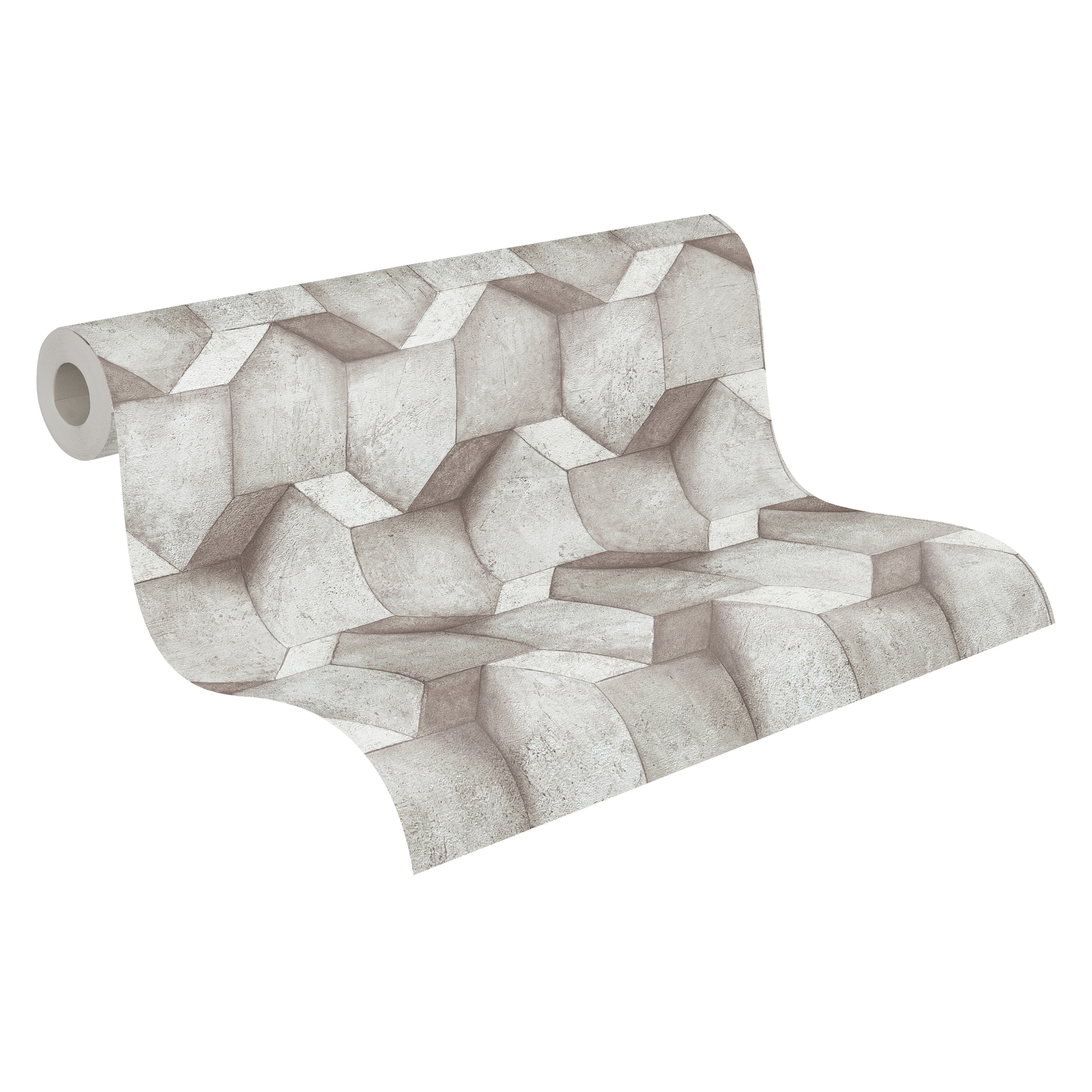 Vliestapete 'The BoS' 3D Betonoptik beige/grau 10,05 x 0,53 m + product picture