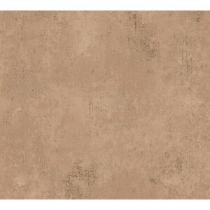 Vliestapete 'The BoS' Putzstruktur braun/orange 0,53 x 10,05 m