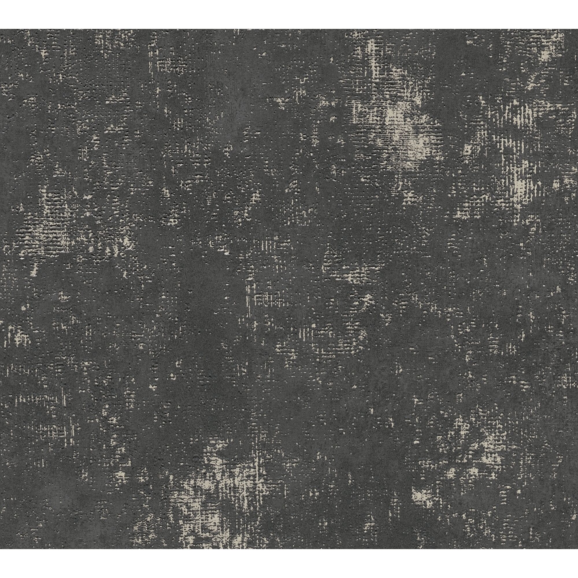 Dunkelgraue Tapete mit Putzstruktur