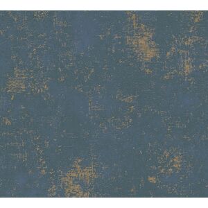 Vliestapete 'The BoS' Putzstruktur blau/türkis 10,05 x 0,53 m