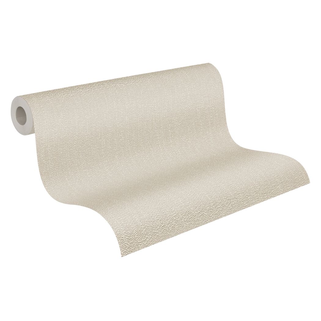 Beige Vliestapete 'Attractive 2 Gewebe' aufgerollt