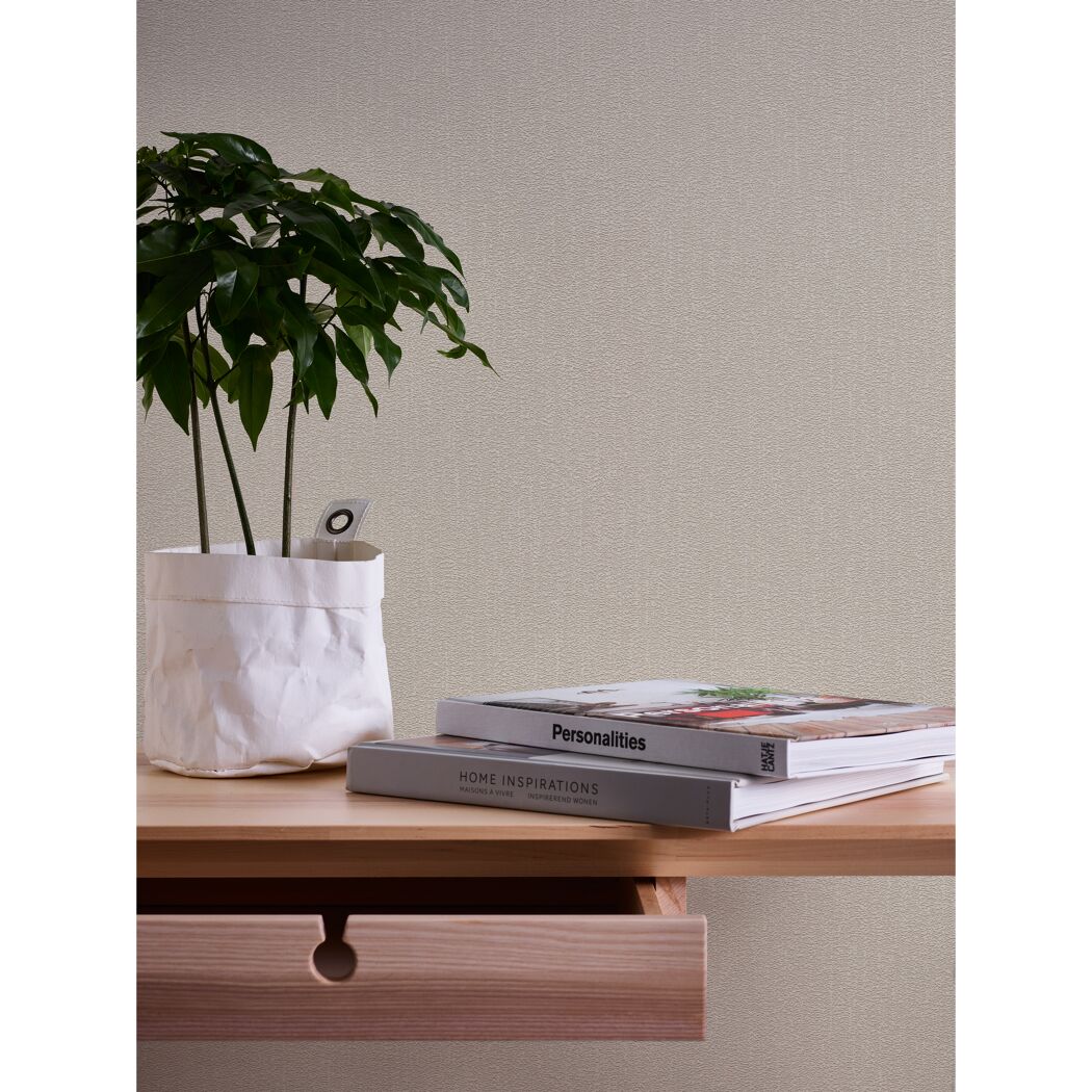 Beige Vliestapete attractive 2 Gewebe