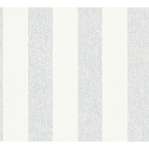 Vliestapete ''Attractive 2' Streifen Blockstreifen grau/weiß 10,05 x 0,53 m