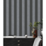 Verkleinertes Bild von Vliestapete ''Attractive 2' Streifen Blockstreifen schwarz/grau 10,05 x 0,53 m