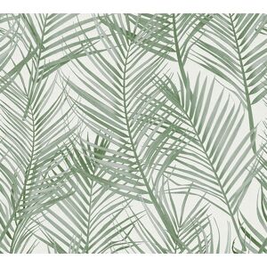 Vliestapete 'Attractive' Palmenblätter grün 10,05 m x 0,53 m