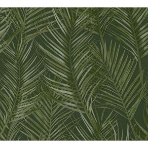 Vliestapete ''Attractive 2' Palmenblätter grün 10,05 x 0,53 m