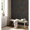 Vliestapete attractive 2 mit Palmenmuster in Orange und Blau