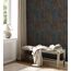 Vliestapete attractive 2 mit Palmenmuster in Orange und Blau