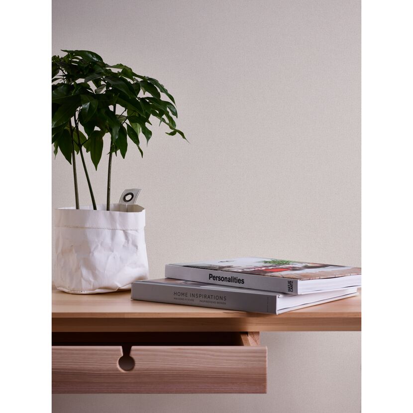 Beige Vliestapete 'attractive Uni Struktur'