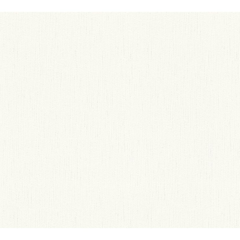 Vliestapete Shades of White mit feiner Streifenstruktur