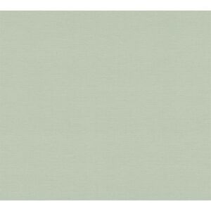 Vliestapete 'Antigua' Uni Leinenstruktur grün 0,53 x 10,05 m