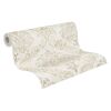 Rolle cremefarbene Tapete mit Ornamentmuster