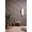 Zimmer mit Vliestapete Mesto, Buddha Statue und Buddha Maske