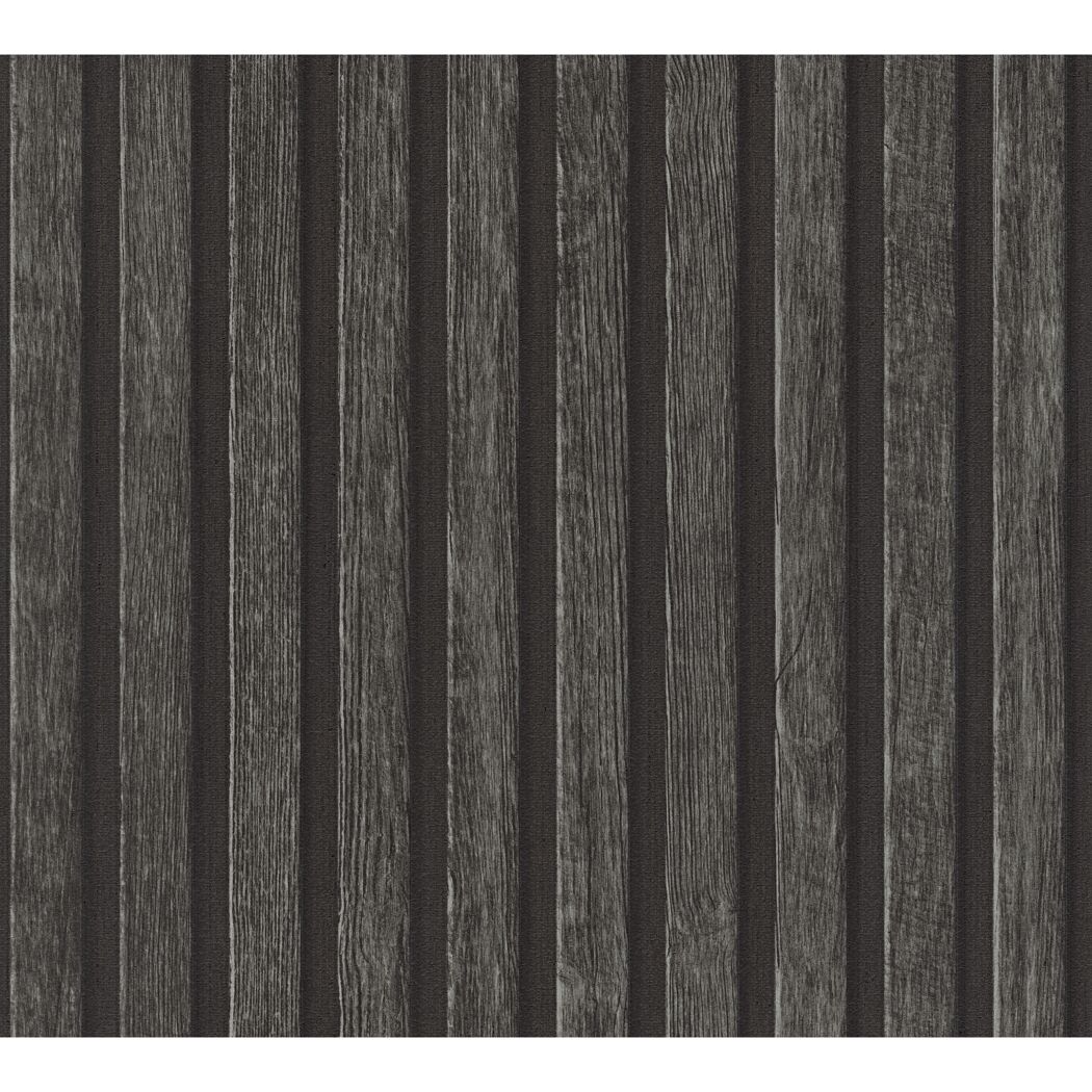 Schwarze Holzpaneele