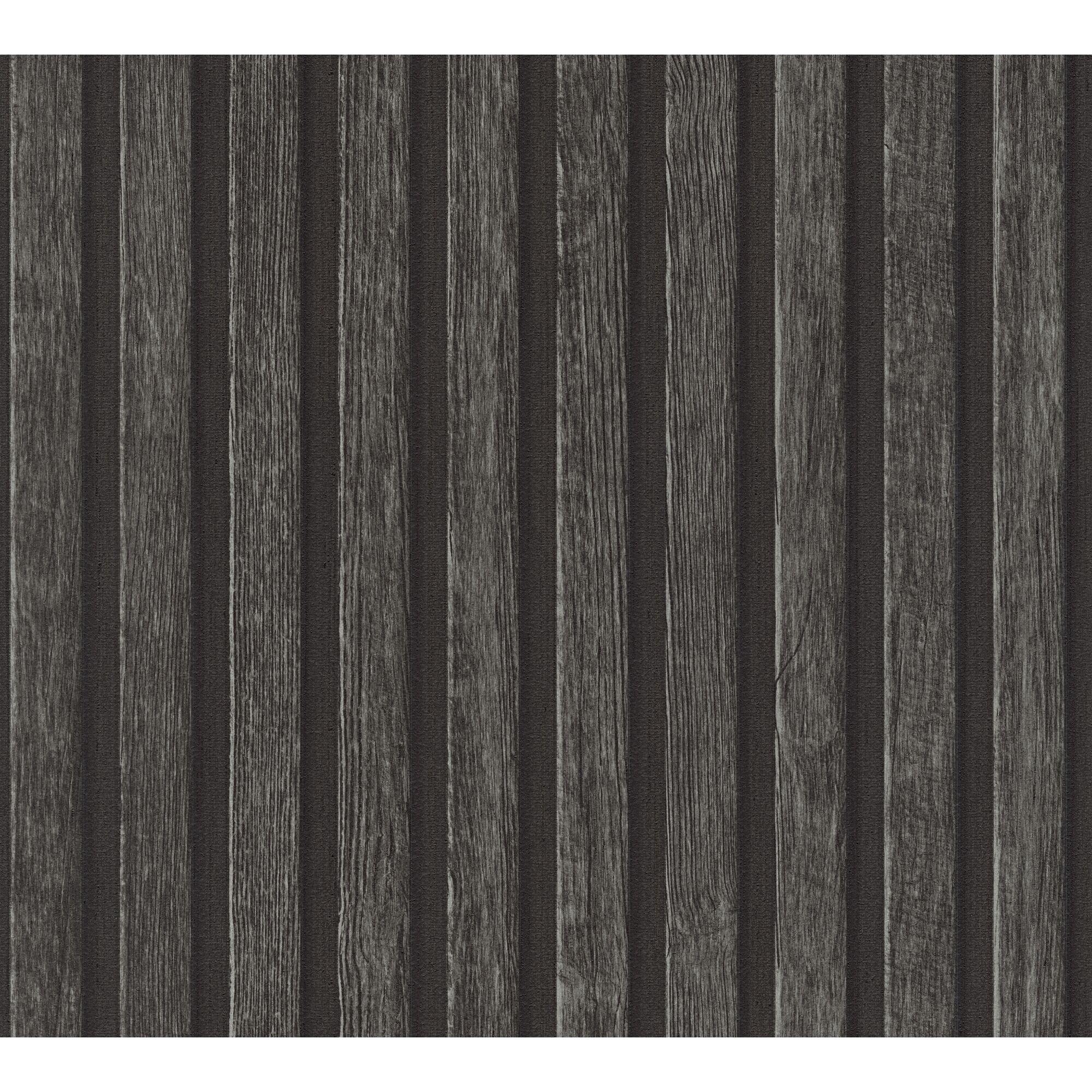 Schwarze Holzpaneele