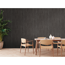 Vliestapete 'Pint Walls' Holzpaneele schwarz 0,53 x 10,05 m