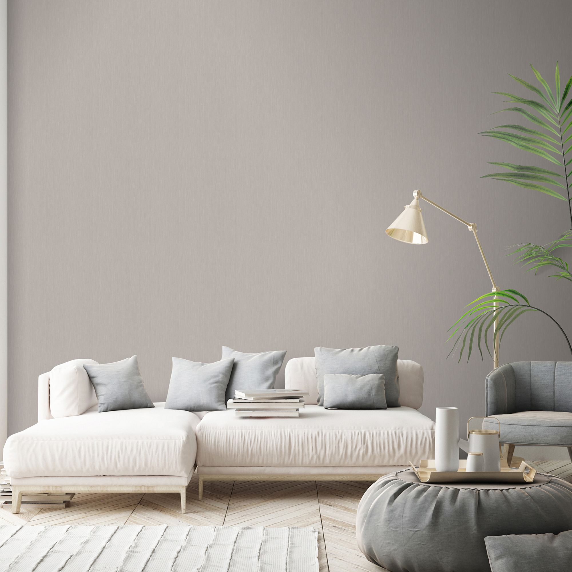 Vliestapete Guido Maria Kretschmer '10004-37 Fashion for Walls' Uni taupe 0,53 x 10,05 m