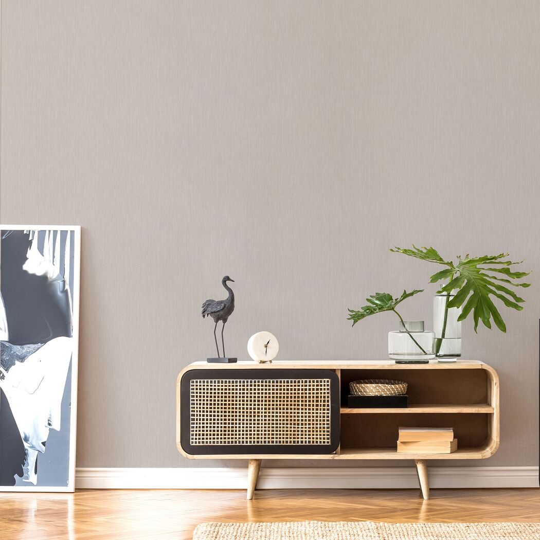 Vliestapete Guido Maria Kretschmer '10004-37 Fashion for Walls' Uni taupe 0,53 x 10,05 m