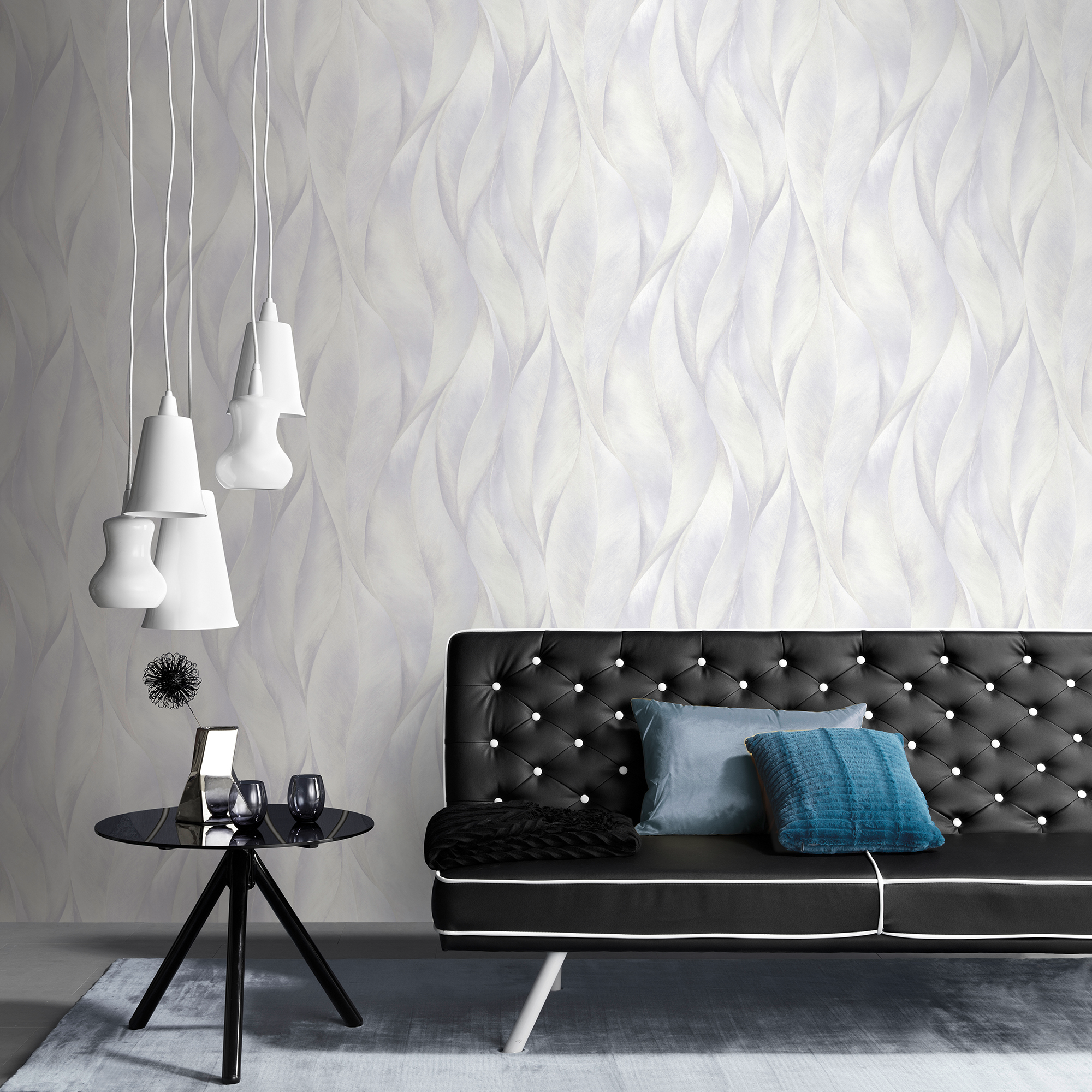 Vliestapete Guido Maria Kretschmer '10148-31 Fashion for Walls 2' Floral hellgrau 0,53 x 10,05 m