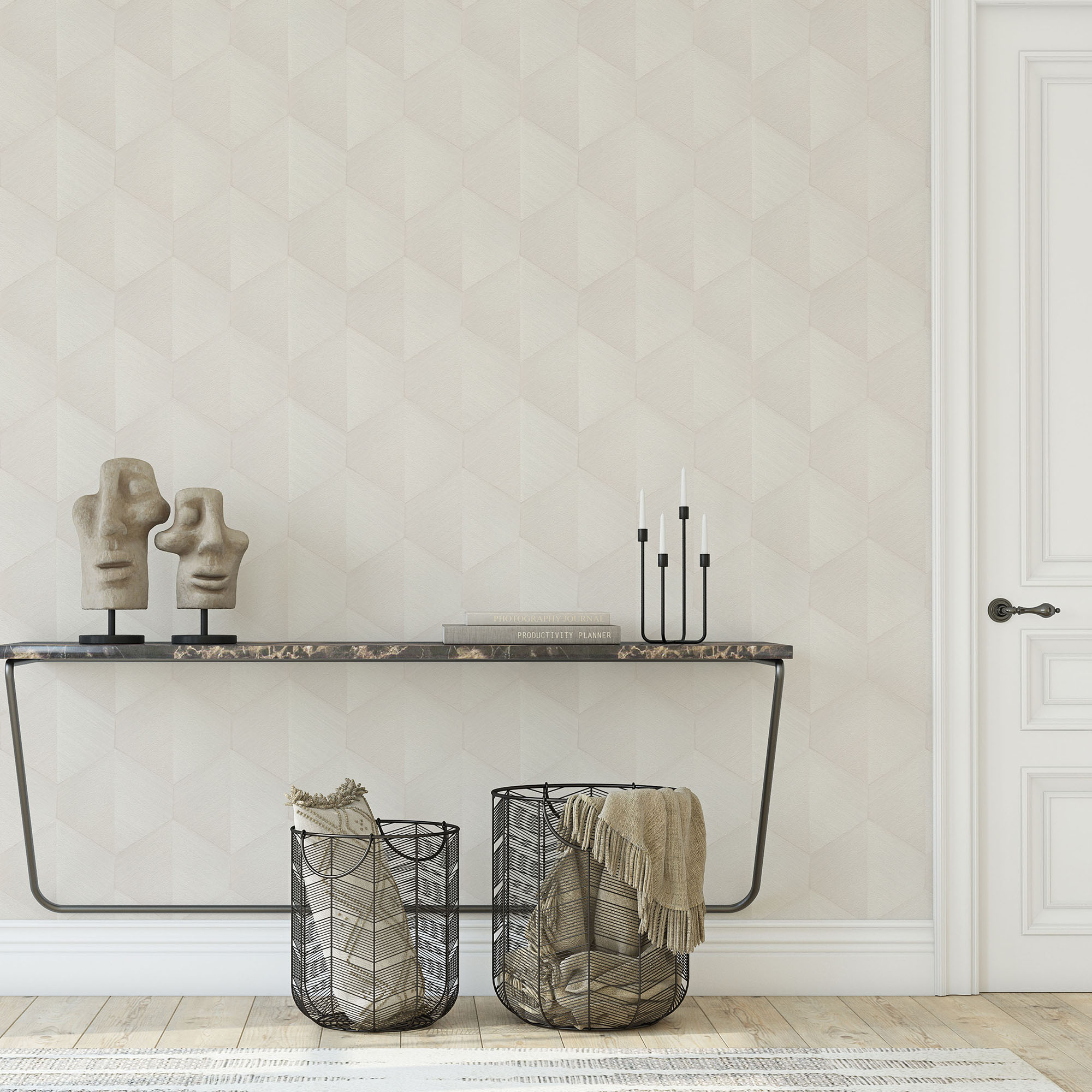 Vliestapete Guido Maria Kretschmer '10370-26 Fashion for Walls 4' Grafisch ecru 0,53 x 10,05 m
