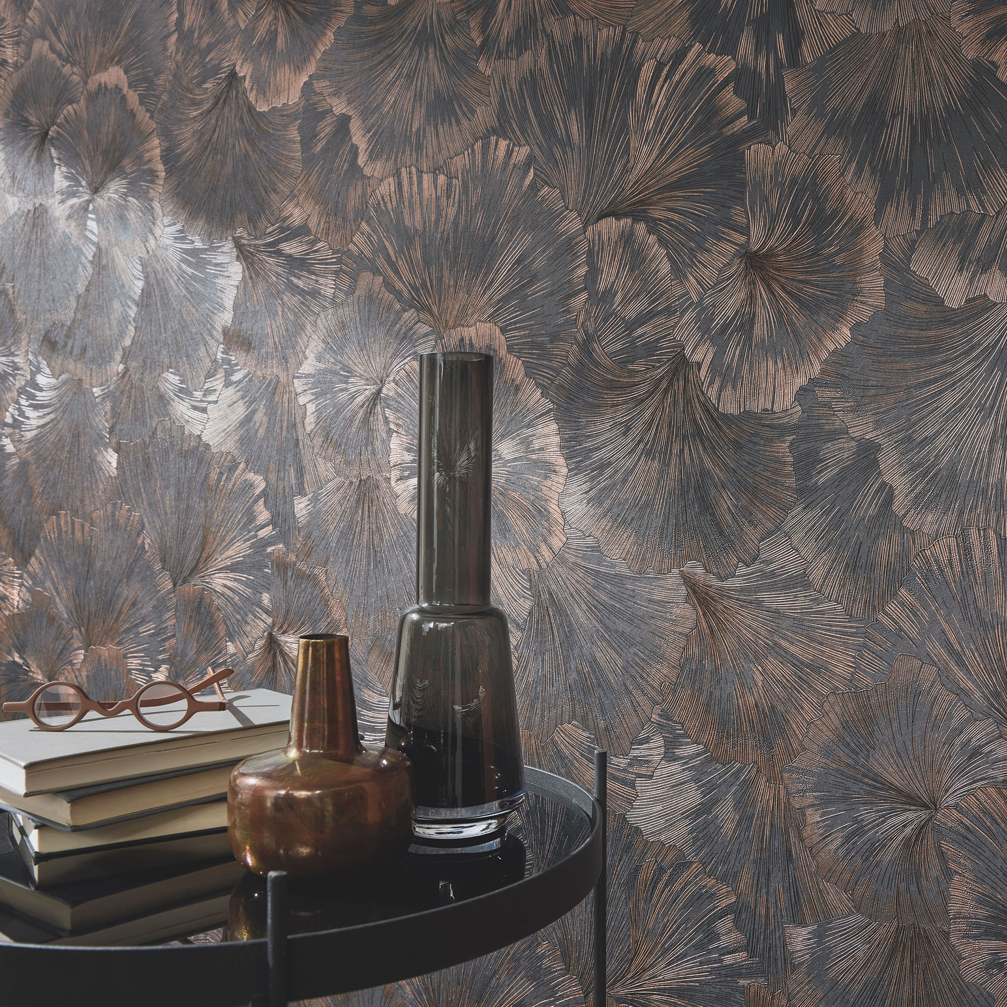 Vliestapete Guido Maria Kretschmer '10373-47 Fashion for Walls 4' Floral anthrazit 0,53 x 10,05 m