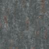 Graue Vliestapete mit kupferfarbener Patina