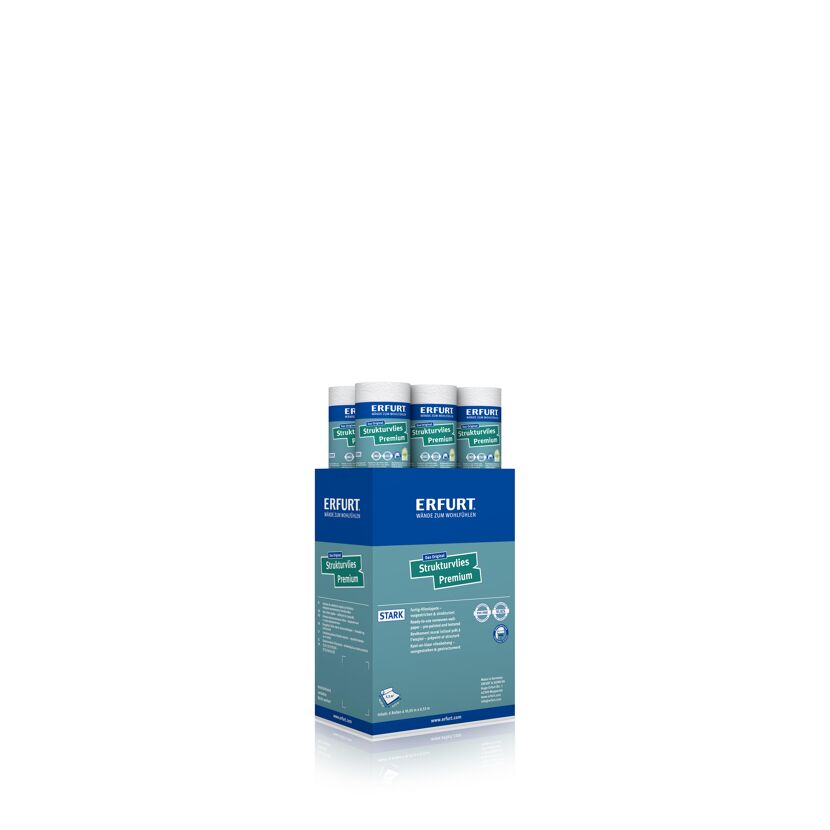 Strukturvlies-Tapete 'Premium 500' weiß 0,53 x 10,05 m