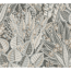 Vliestapete 'Stories of Life' Ethno Blätter grau beige-weiß 0,53 x 10,05 m