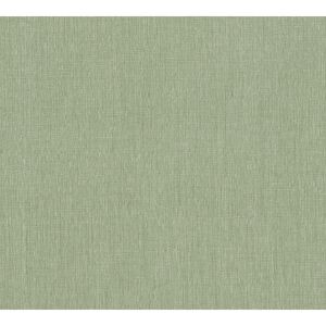 Vliestapete 'Stories of Life' Textil Uni hellgrün 0,53 x 10,05 m