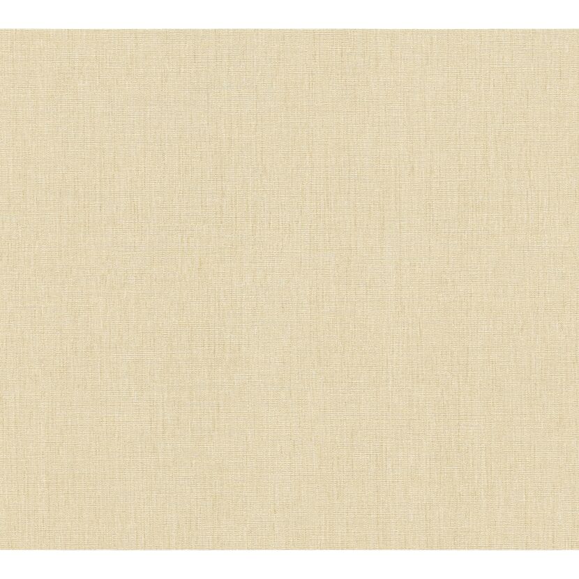 Beige Vliestapete mit Leinenstruktur