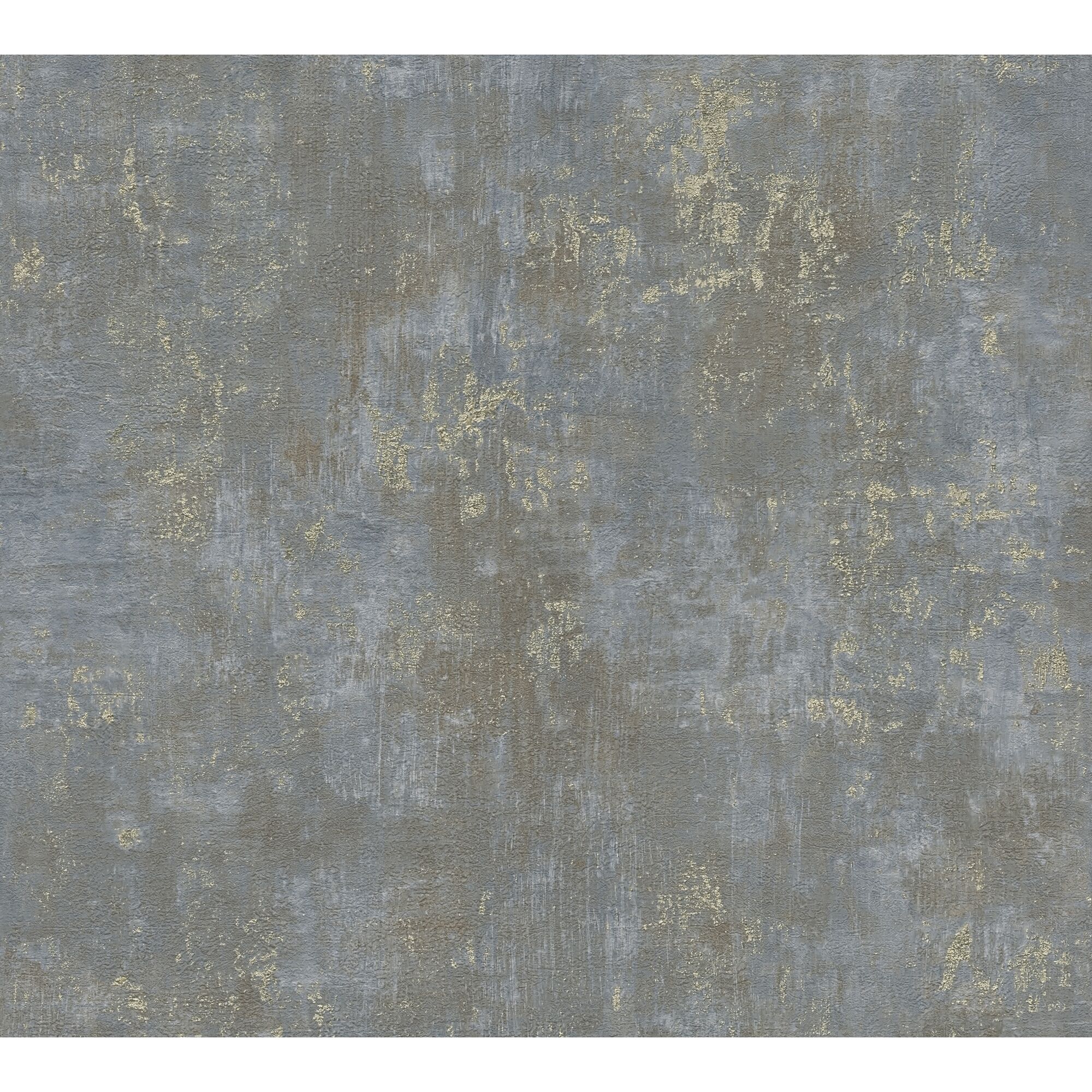 Blaue Vliestapete mit Betonoptik