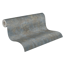 Vliestapete 'Stories of Life' Patina Effekt petrol/metallic-goldfarben 0,53 x 10,05 m