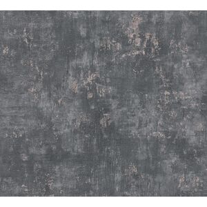 Vliestapete 'Stories of Life' Patina Effekt schwarz/metallic-kupfer 10,05 x 0,53 m