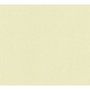 Vliestapete 'Stories of Life' Textil Uni gelb 0,53 x 10,05 m