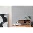 Graues Blattmuster an der Wand