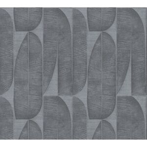 Vliestapete 'Stories of Life' Grafische Elemente dunkelgrau 0,53 x 10,05 m