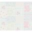 Rosa-blaues Tapetenmuster im Patchwork-Stil