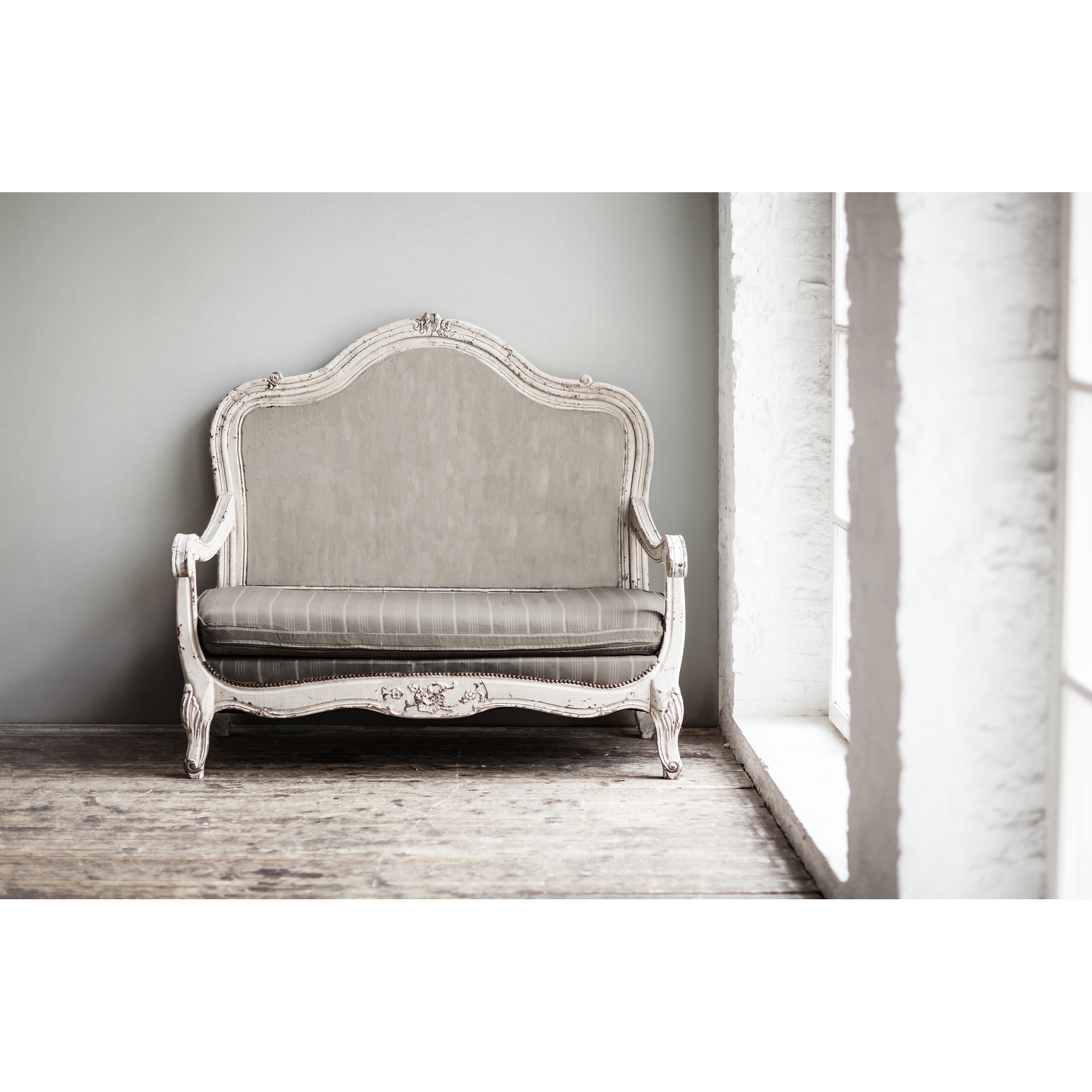 Vliestapete 'Maison Charme' Landhaus Vintageopti creme/grau 10,05 x 0,53 m + product picture