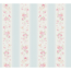 Vliestapete 'Maison Charme' florale Streifen blau/rosa 0,53 x 10,05 m