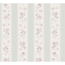 Vliestapete 'Maison Charme' florale Streifen grau/rosa 0,53 x 10,05 m