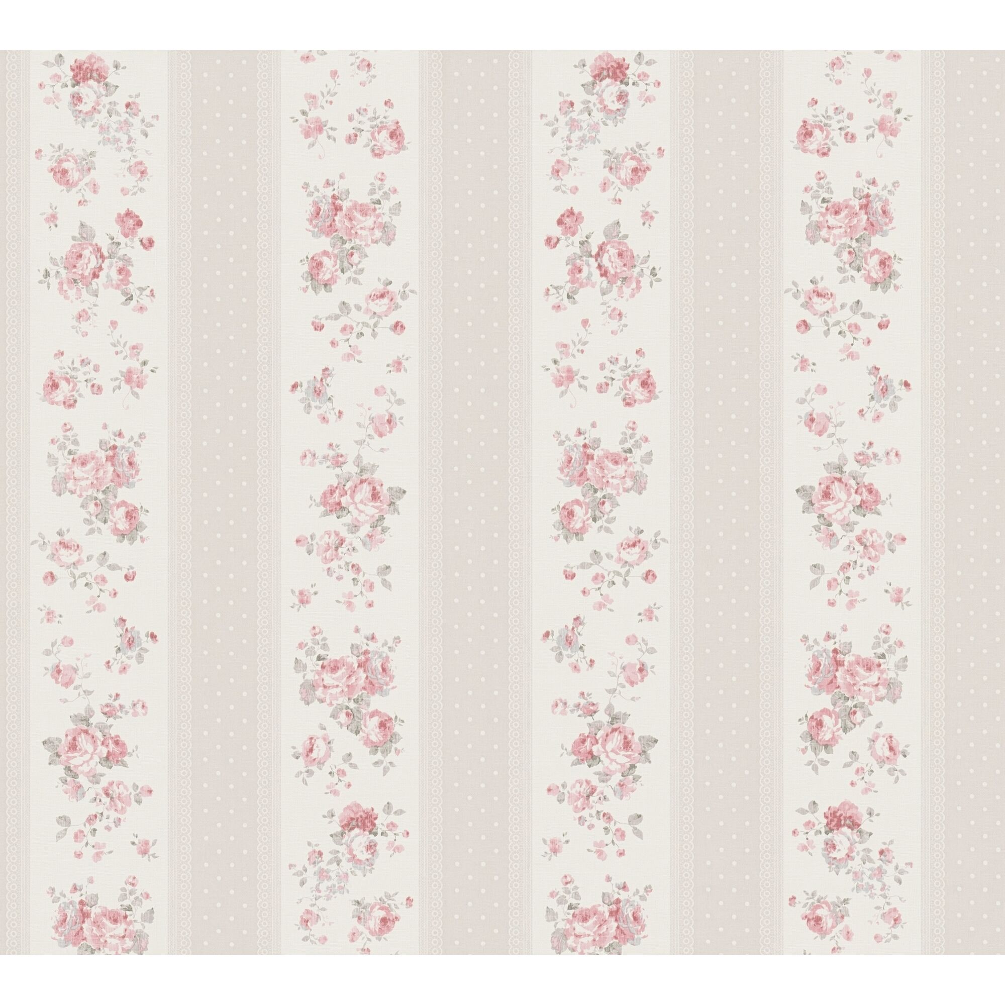 Repetierendes Muster rosa Rosen und Streifen