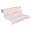 Vliestapete 'Maison Charme' florale Streifen beige/rosa 0,53 x 10,05 m