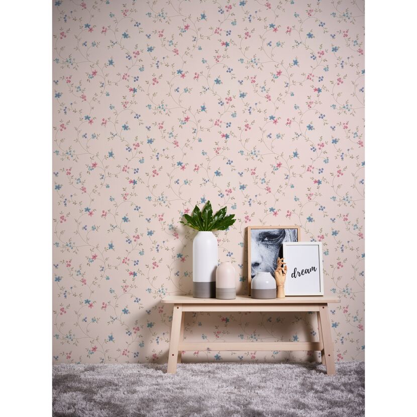Tapete mit Blumenmuster