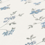 Vliestapete 'Maison Charme' Blumenranke weiß/blau/grau 0,53 x 10,05 m