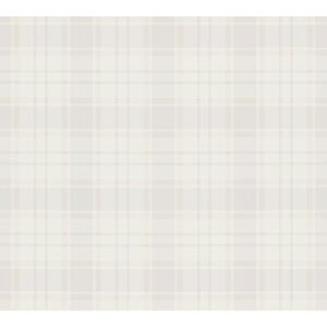 Vliestapete 'Maison Charme' Karos Landhausstil creme/grau 0,53 x 10,05 m